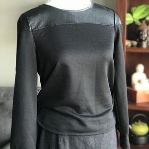 MAKIYO Long Sleeve Knit Jersey Top Size L